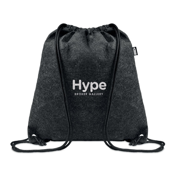 RPET felt drawstring bag Eco gift Greengiving.eu